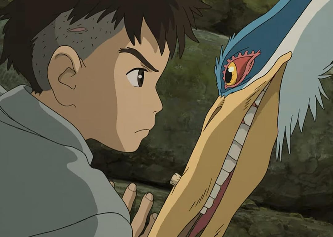 Animated still from ‘The Boy and the Heron’.
