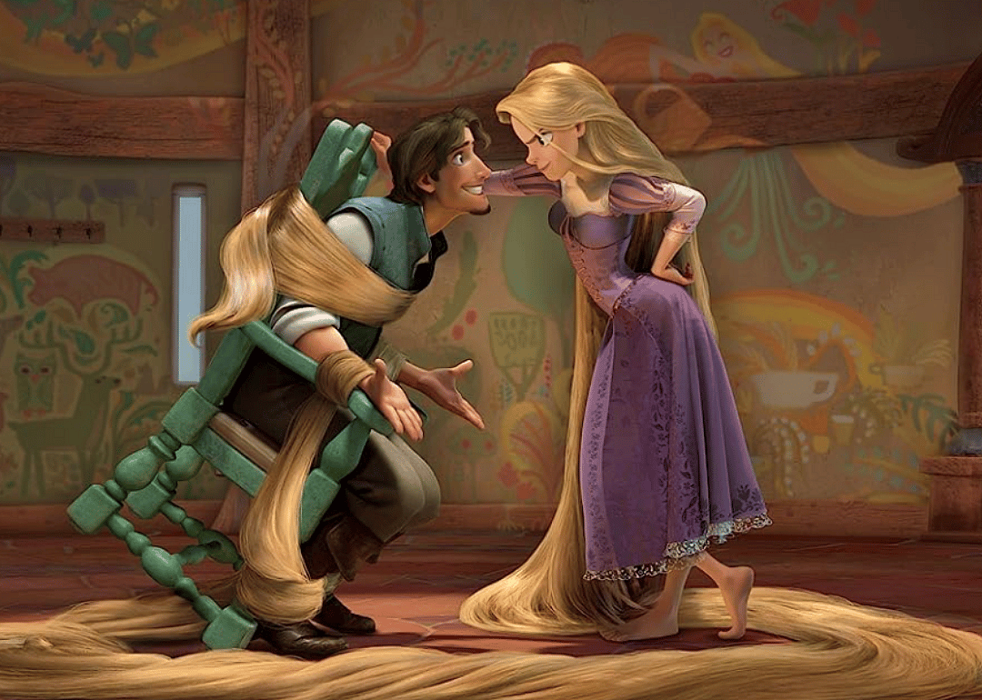 Mandy Moore and Zachary Levi in ‘Tangled’.