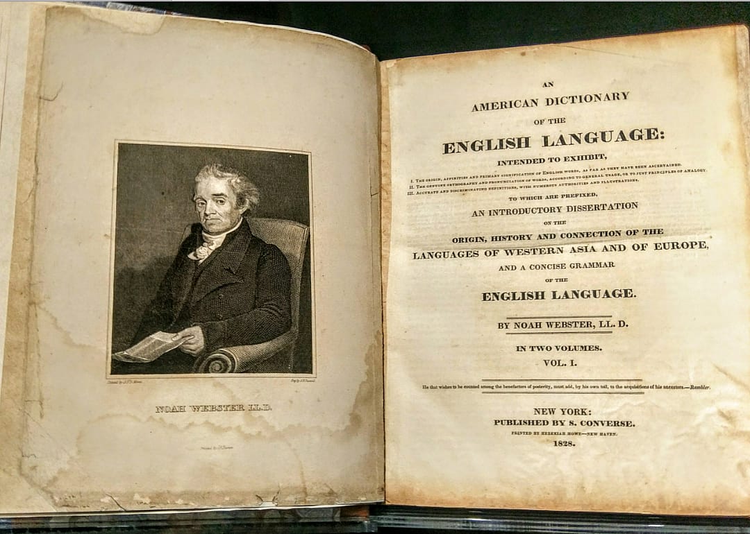 1806: Webster's Dictionary
