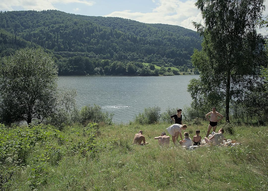 Sandra Hüller and Christian Friedel in ‘The Zone of Interest’.