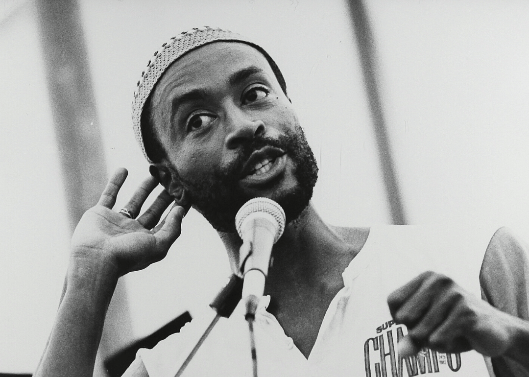 Bobby McFerrin performing at festival.