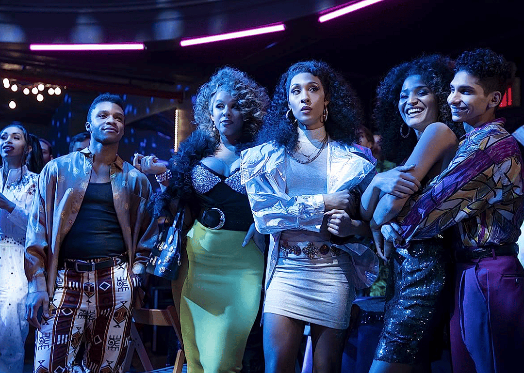 Michaela Jaé (MJ) Rodriguez, Dyllon Burnside, Angel Bismark Curiel in ‘Pose’.