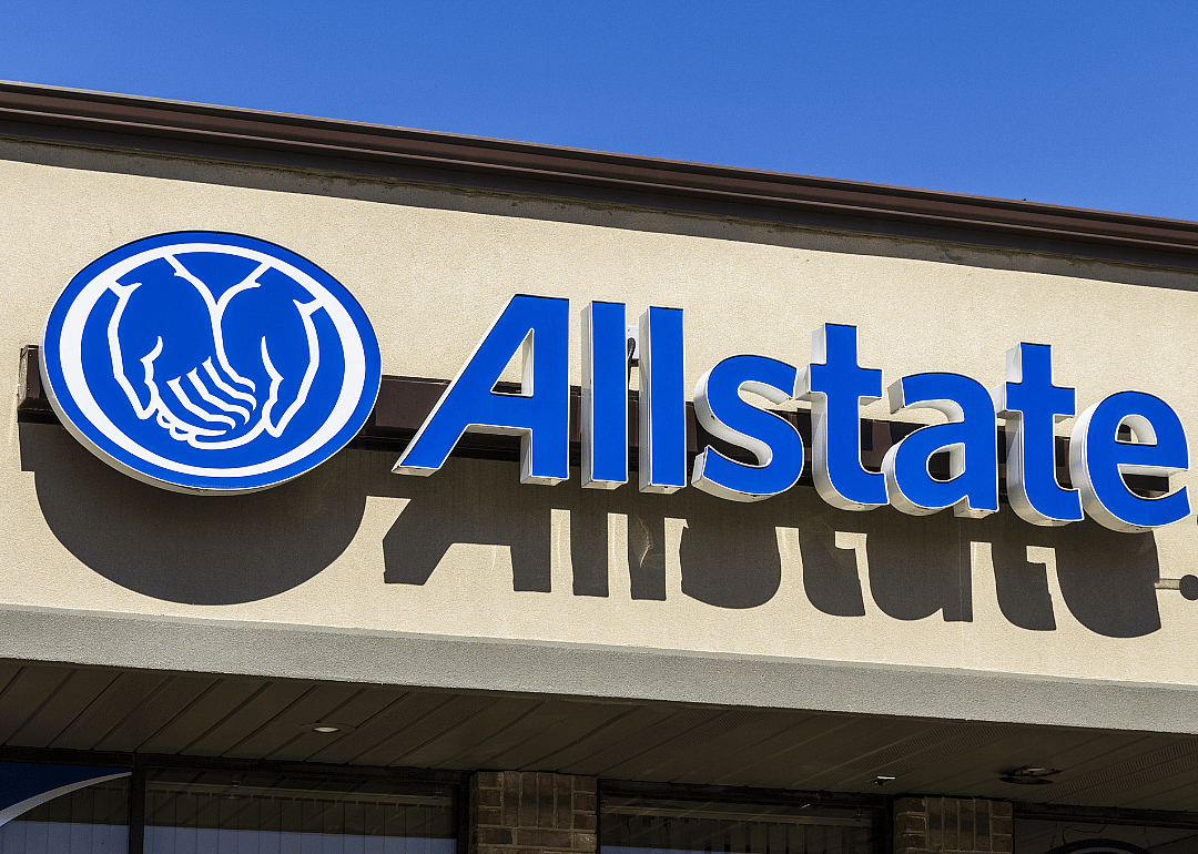 Allstate Insurance logo and signage.