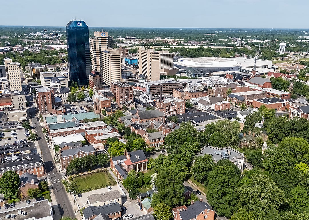 Aerial view of Lexington.