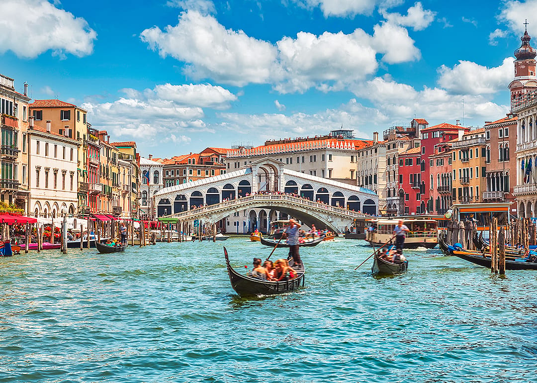 Rialto Bridge on Venice’s Grand Canal.