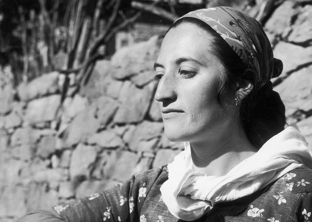 Portrait of a woman in Metsovo, Greece, circa 1955