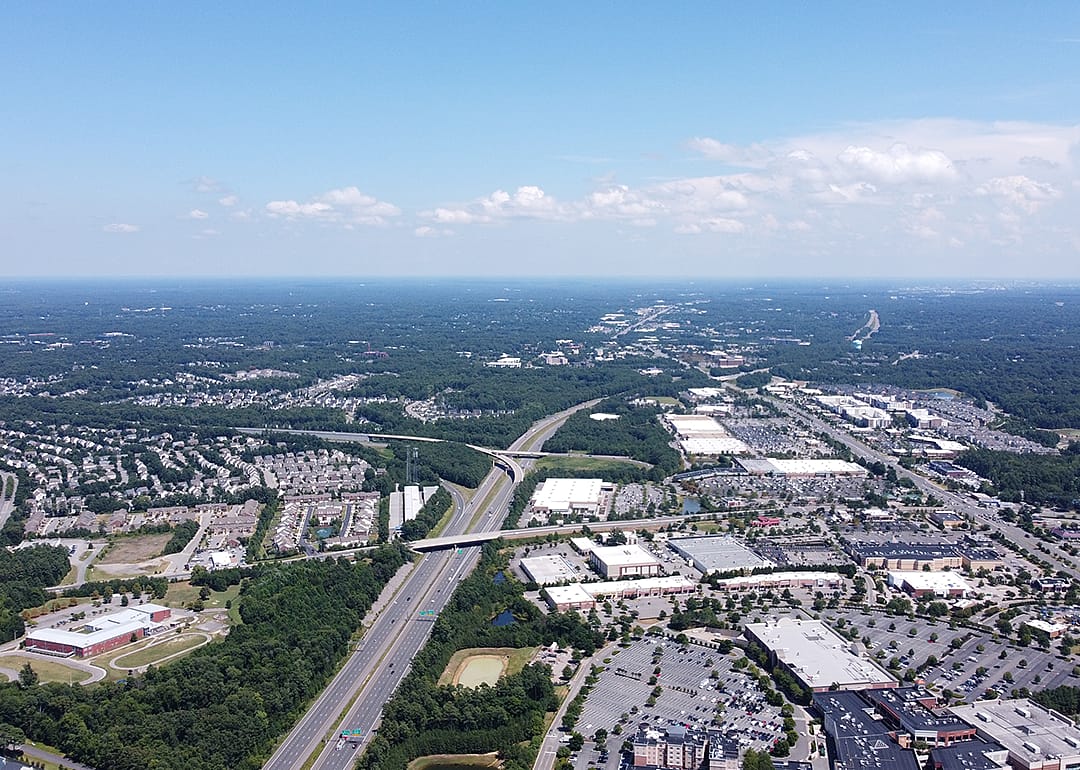 View facing east from Short Pump.
