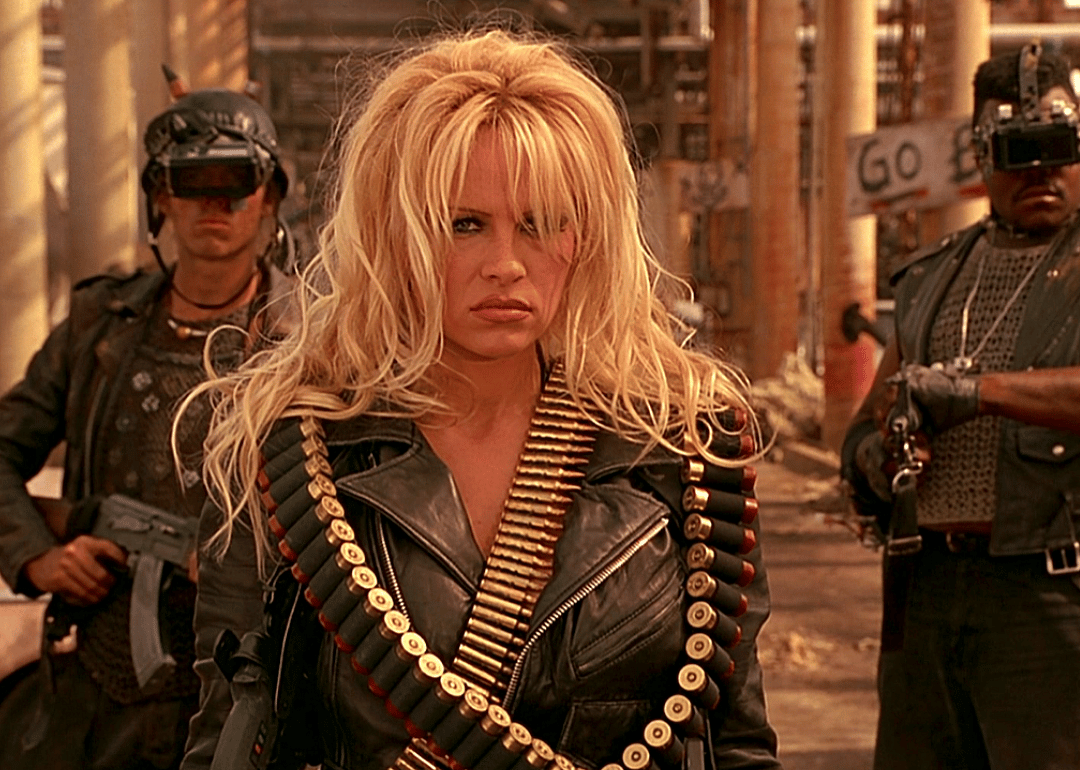 Pamela Anderson in a scene from ‘Barb Wire’.