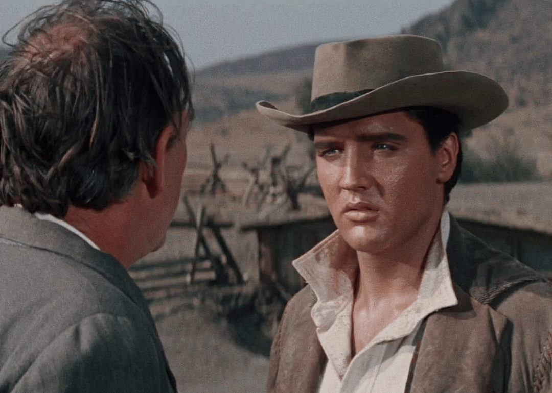 Elvis Presley in a scene from ‘Flaming Star’