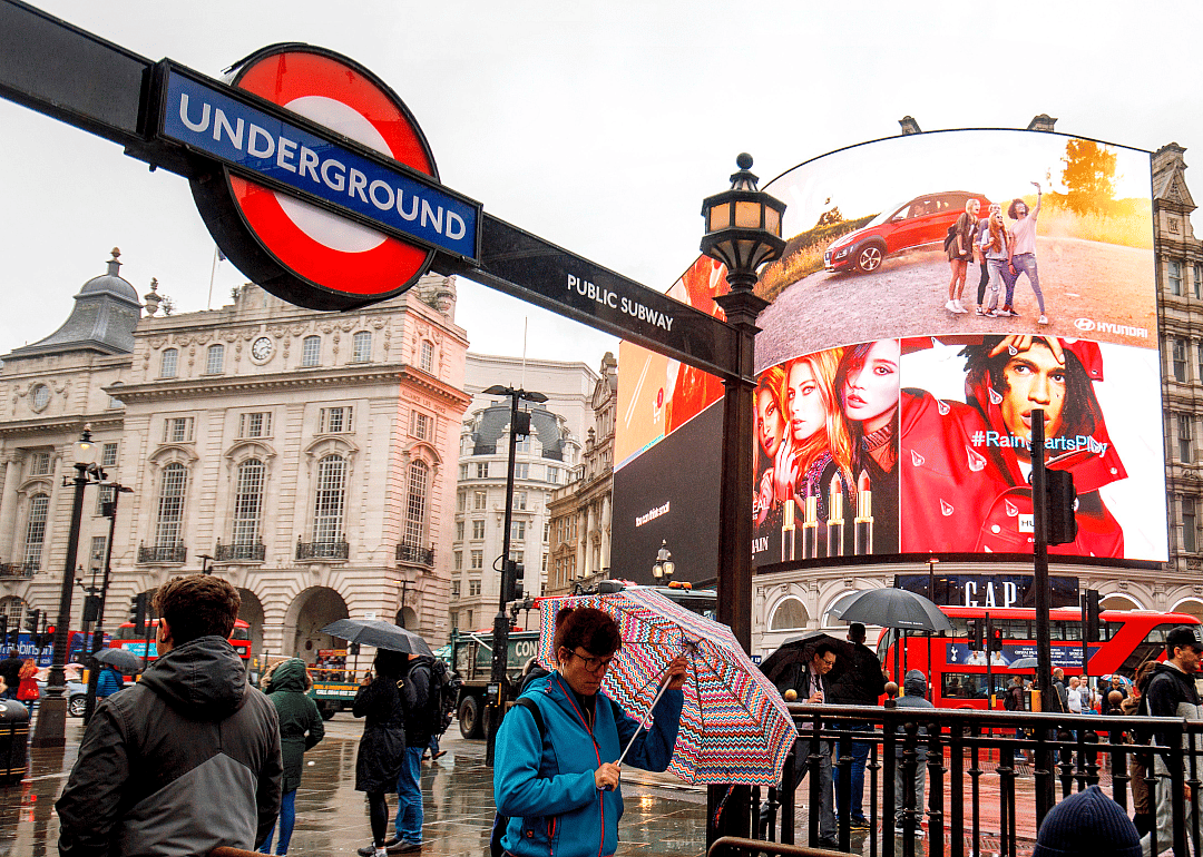 Before: Piccadilly Circus, London, England