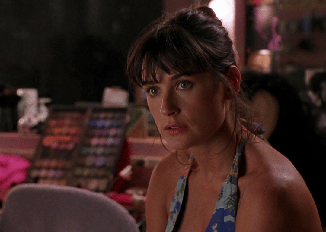Demi Moore in a scene from ‘Strip Tease’.