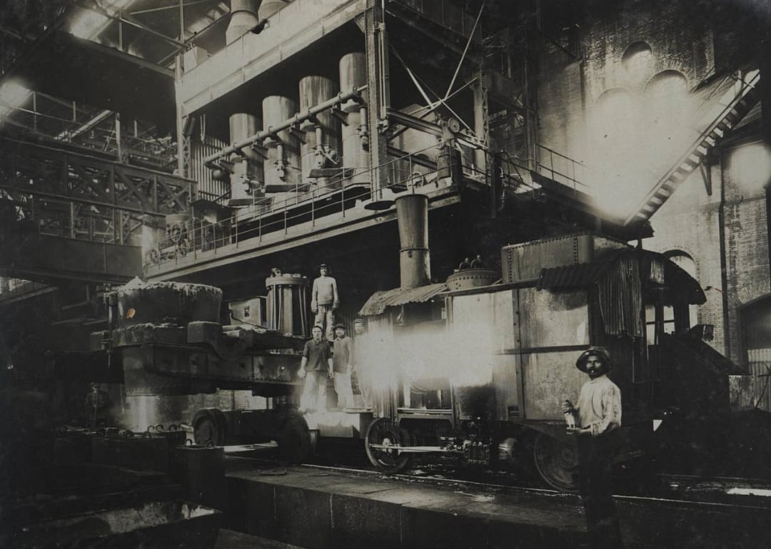 1850s: Steelmaking industry
