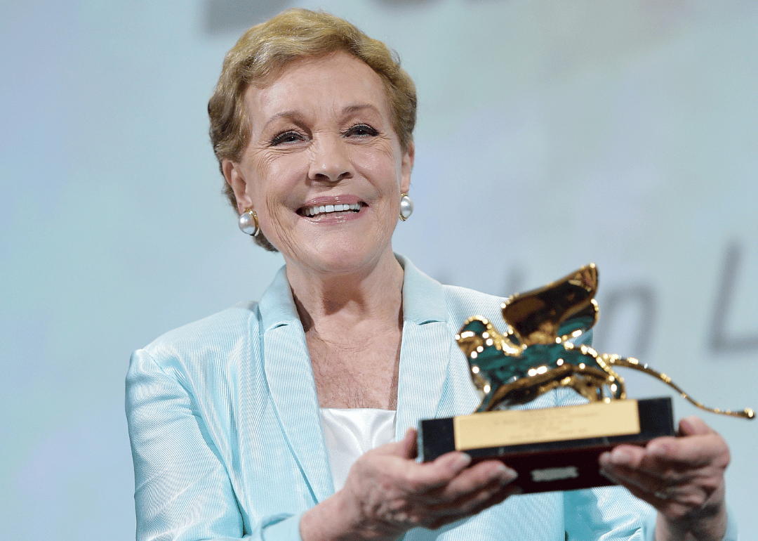 Julie Andrews is awarded the Golden Lion for Lifetime Achievement at Venice Film Festival.