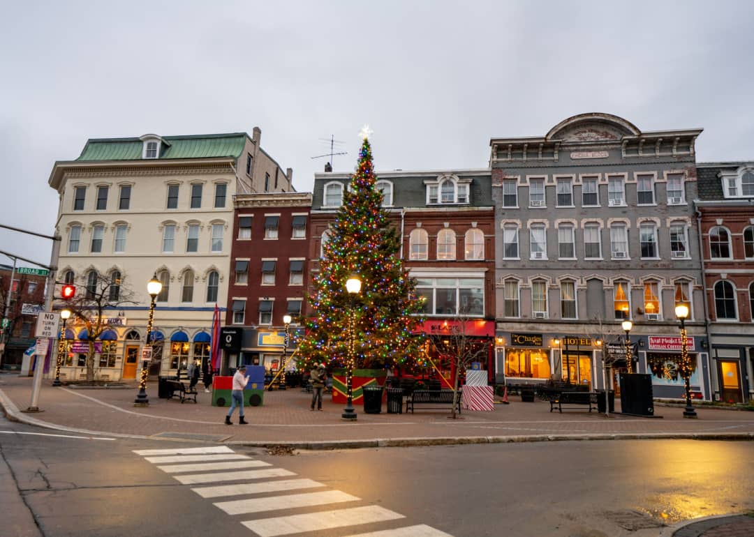 Christmas holiday season in Bangor, Maine