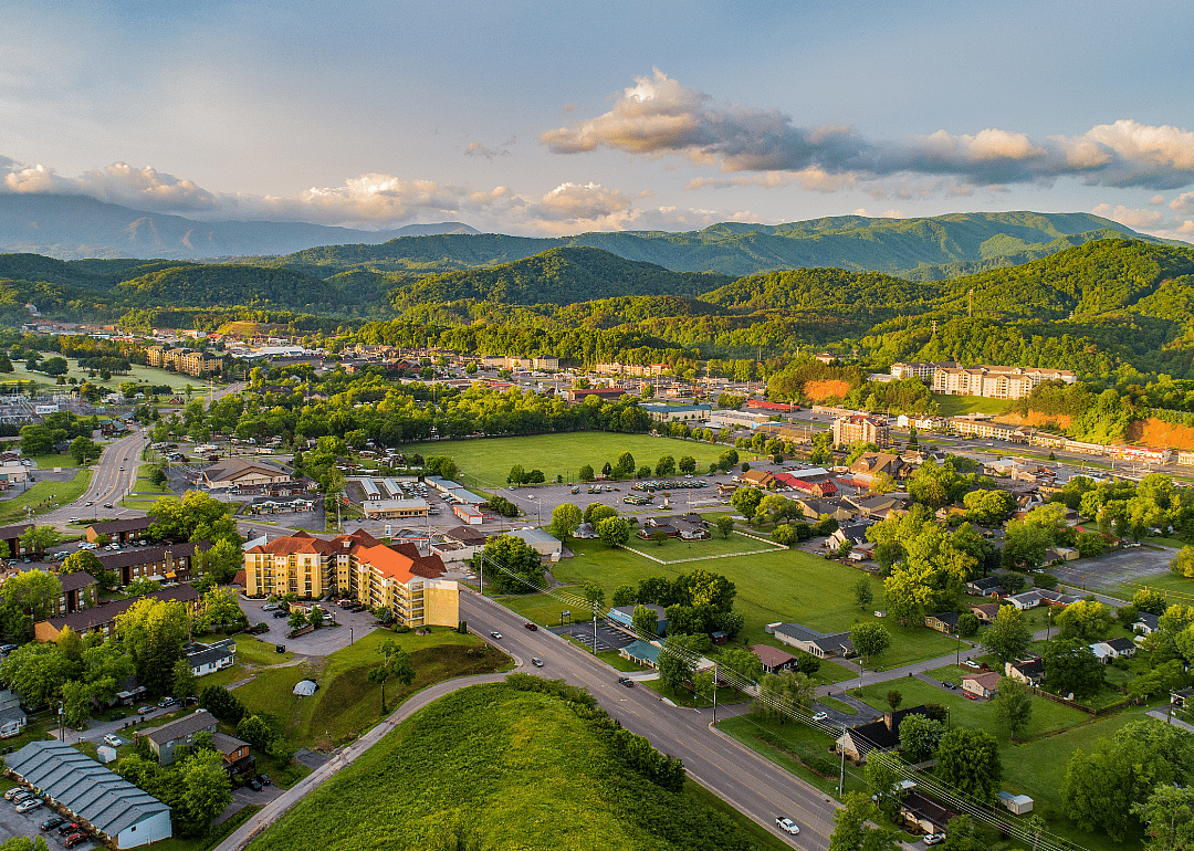 Pigeon Forge and Sevierville.