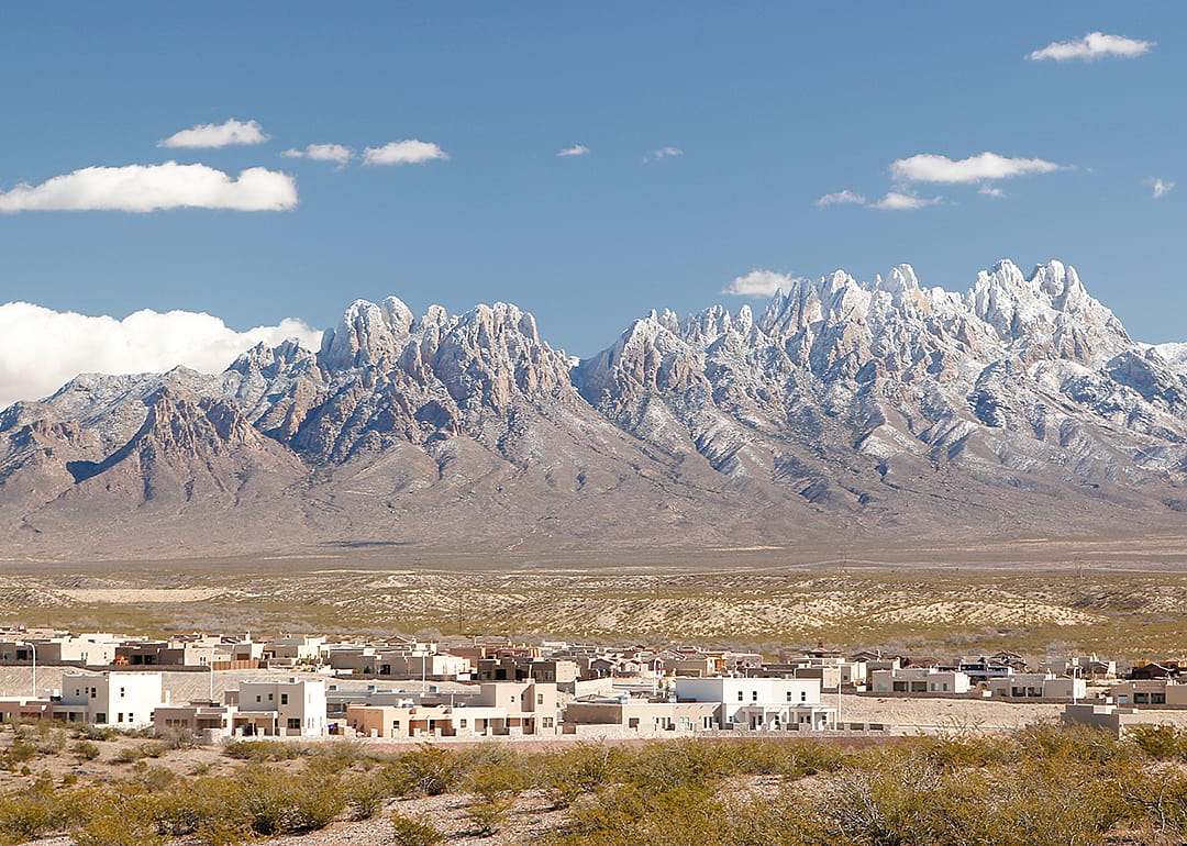 Las Cruces and the Organ Mountains.