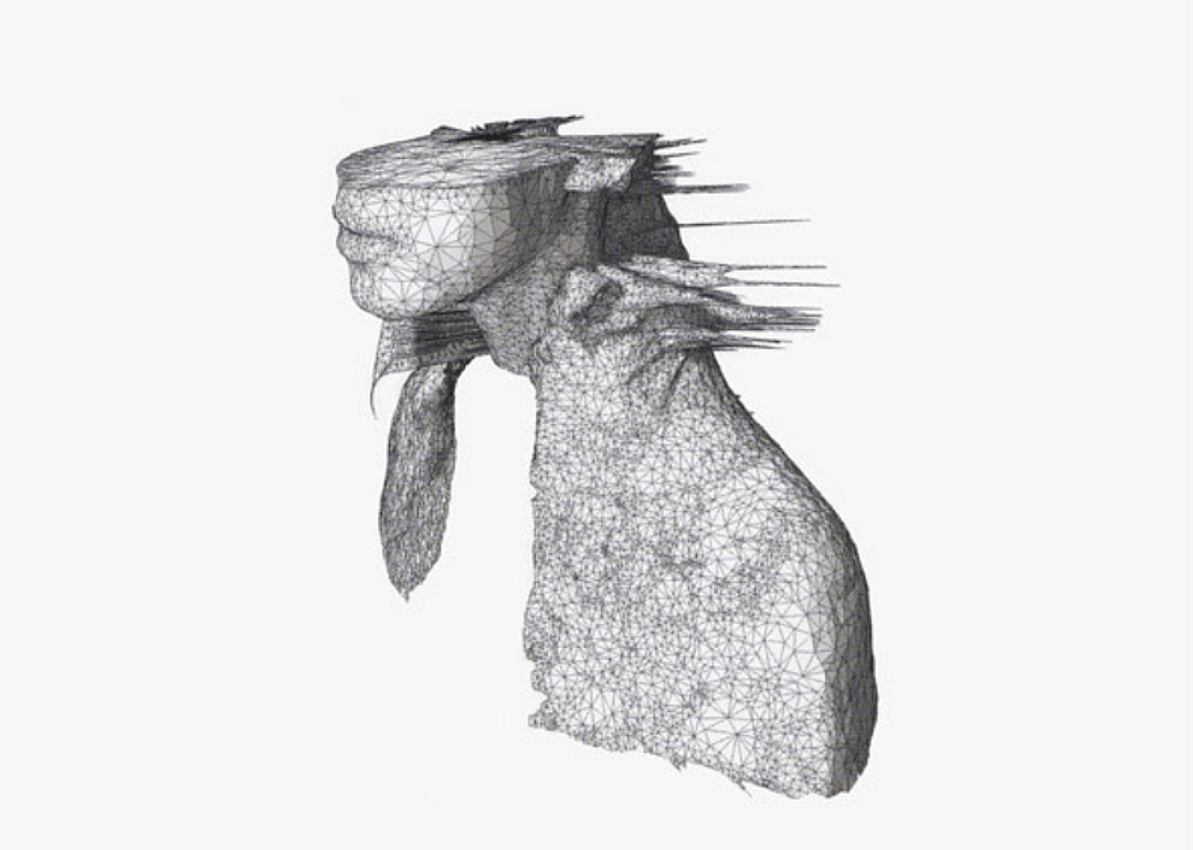 A gray and incomplete 3D rendering of a person's shoulder and head with a white background.