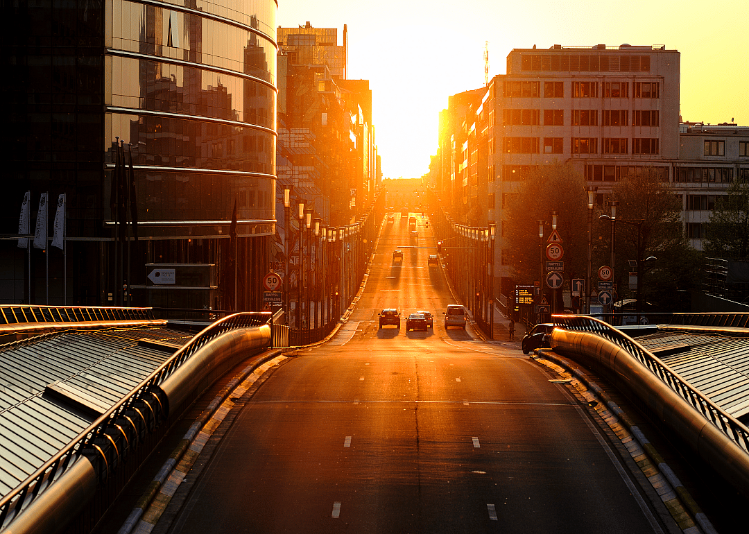After: Rue de la Loi, Brussels, Belgium