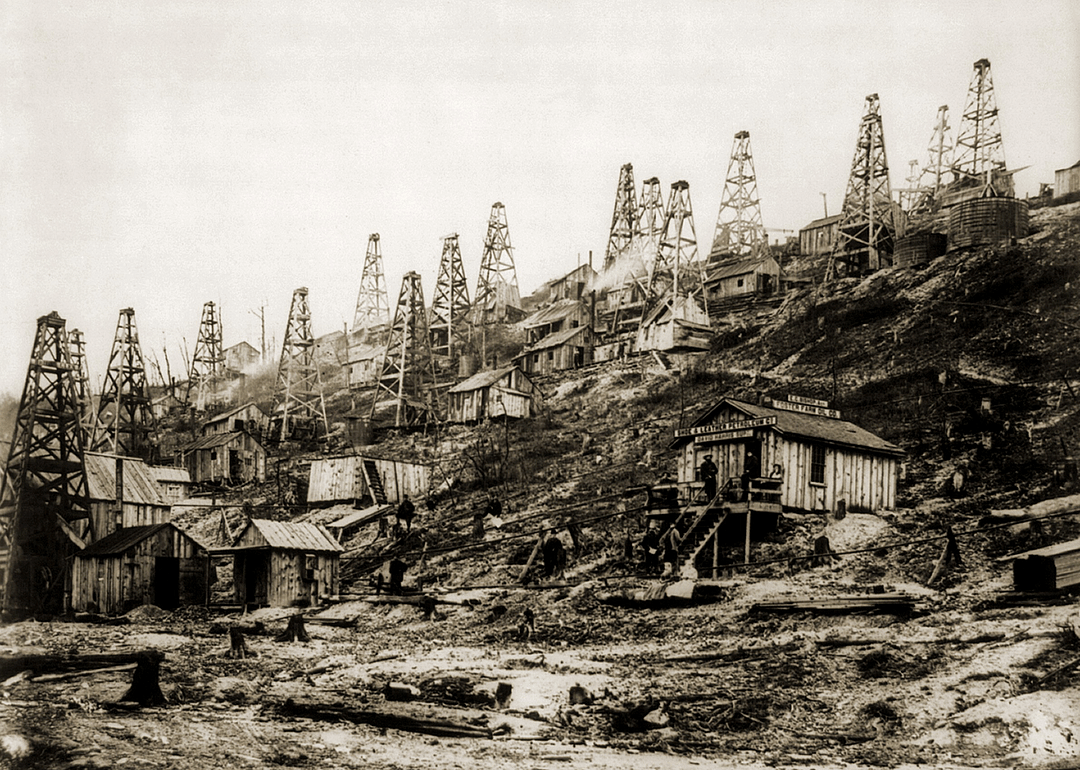 1859: Oil drilling