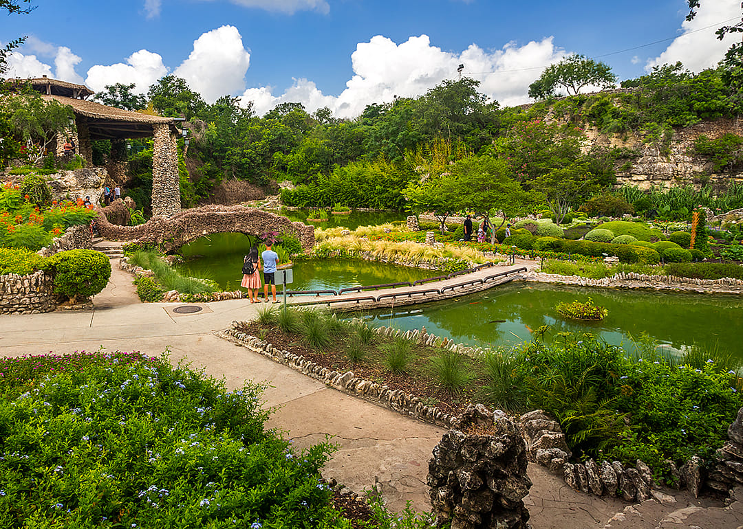 Sunken Gardens in Brackenridge Park.