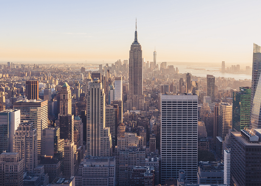New York City skyline.