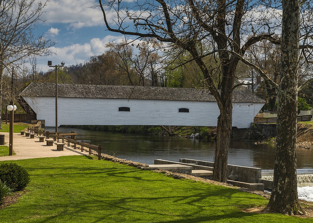 Covered bridge in Elizabethton.