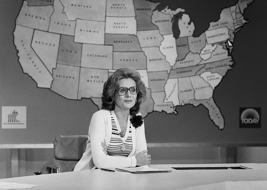 Barbara Walters speaks to her audience on ‘The Today Show’.
