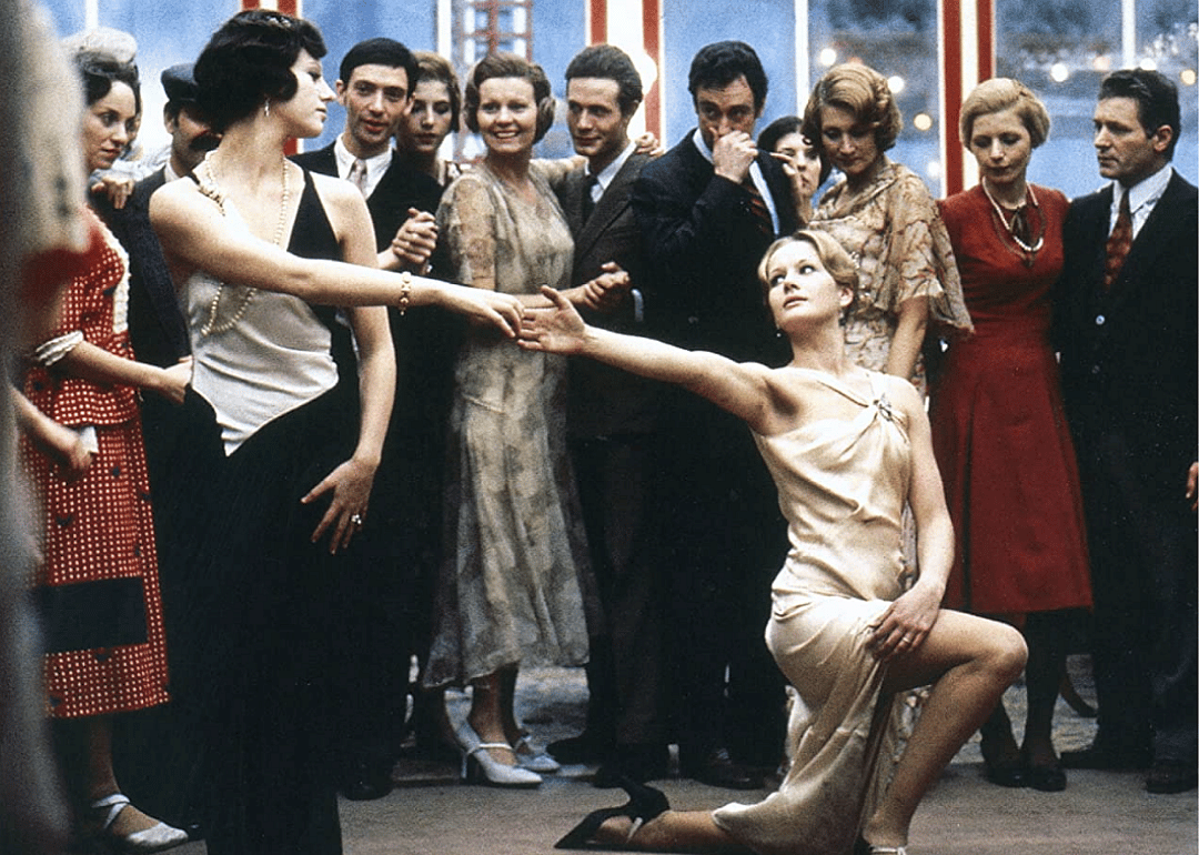 Two women dance in a scene from ‘The Conformist’.