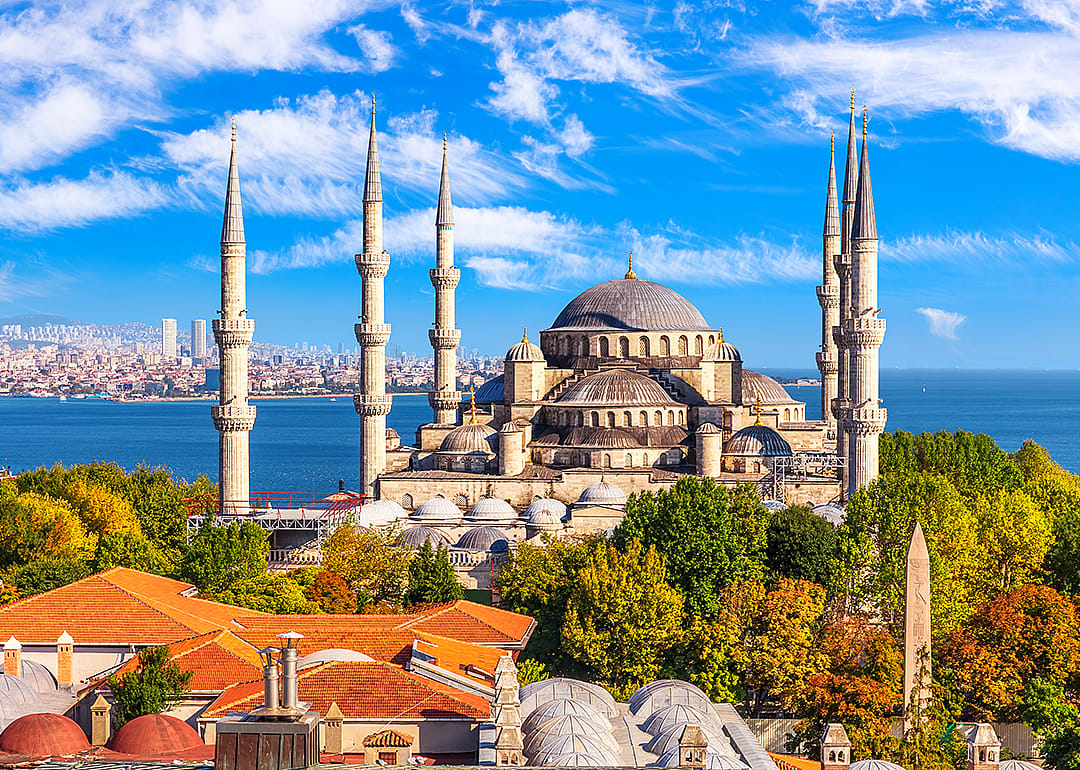 The Blue Mosque in Istanbul.