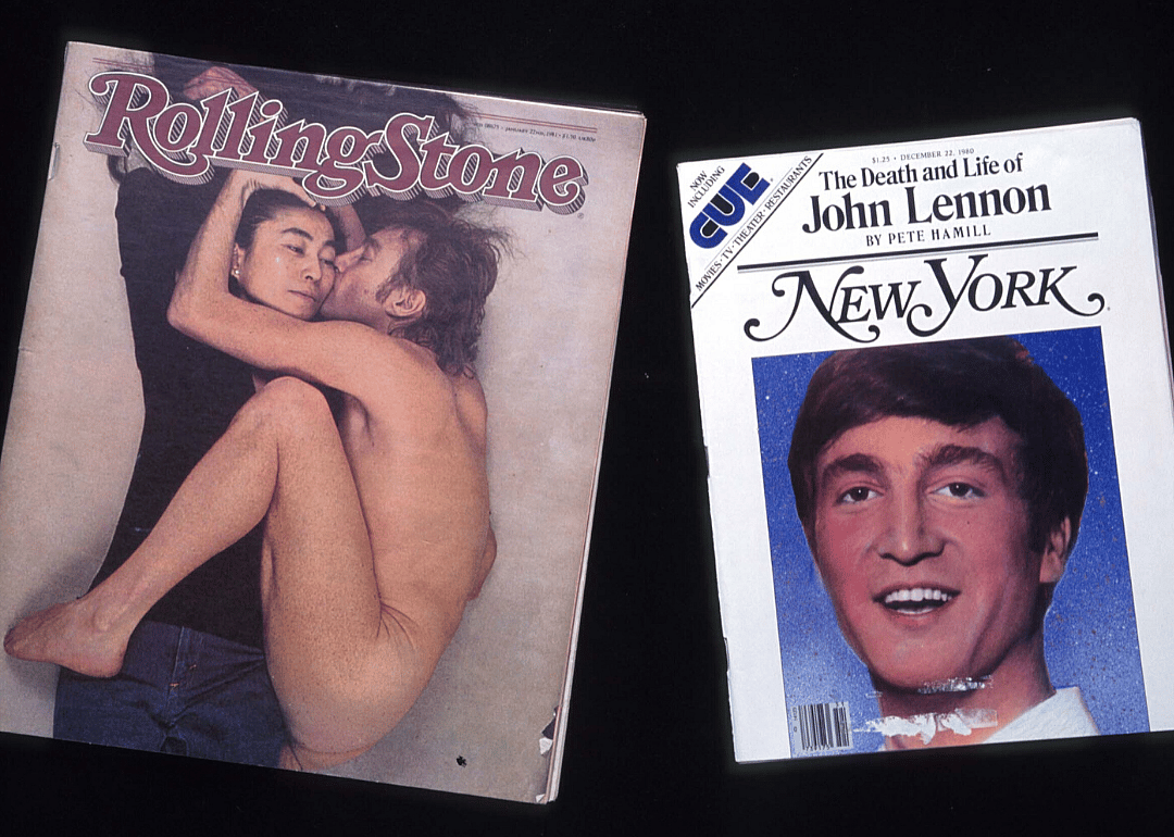 1981: Rolling Stone's cover featured John Lennon and Yoko Ono