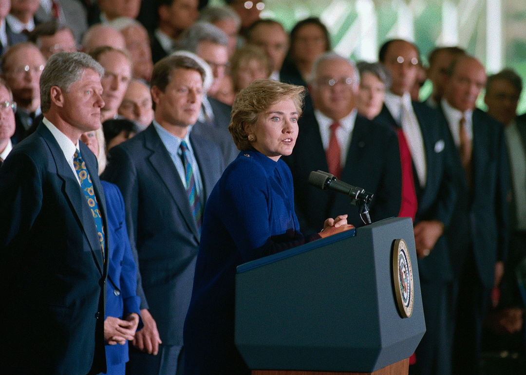 1993: Another Clinton leads health task force