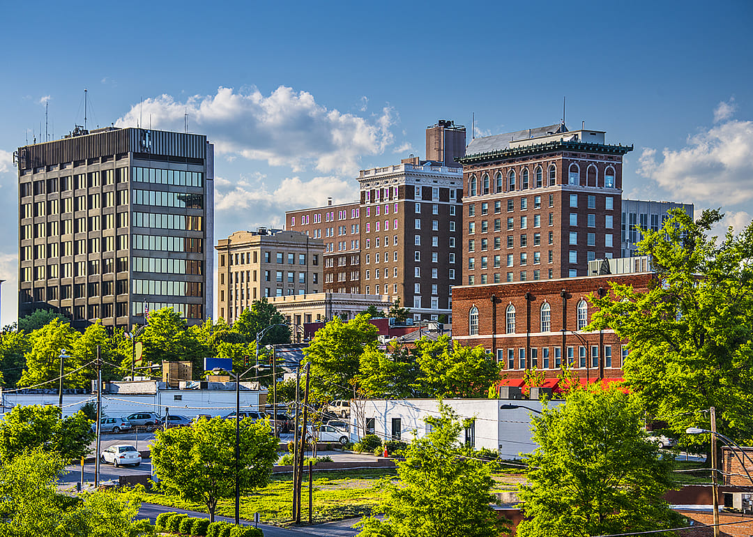 City view of Greenville downtown.