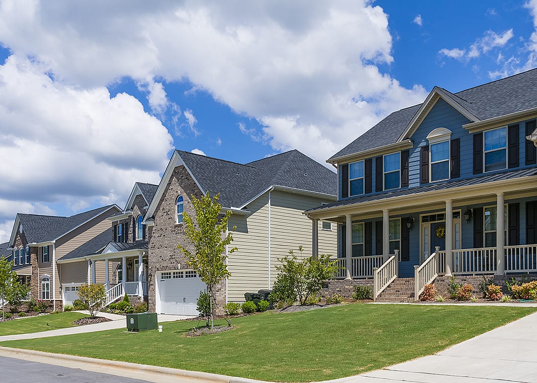 Single family suburban homes.