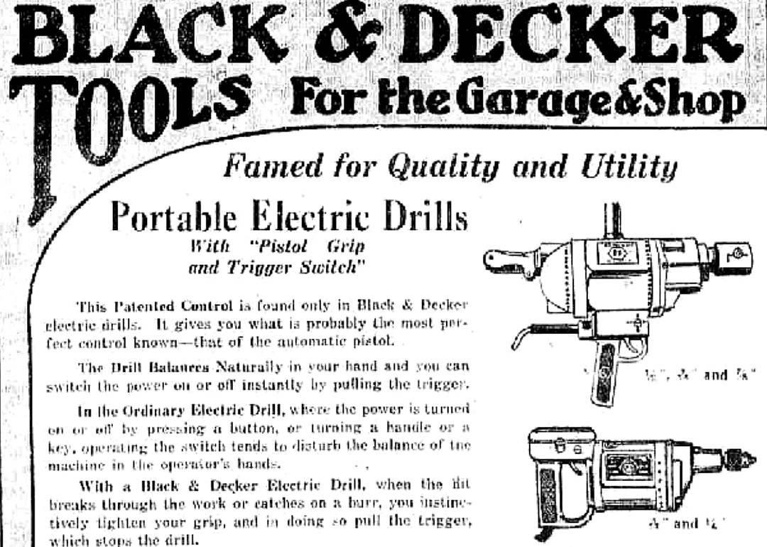 1916: Power drill