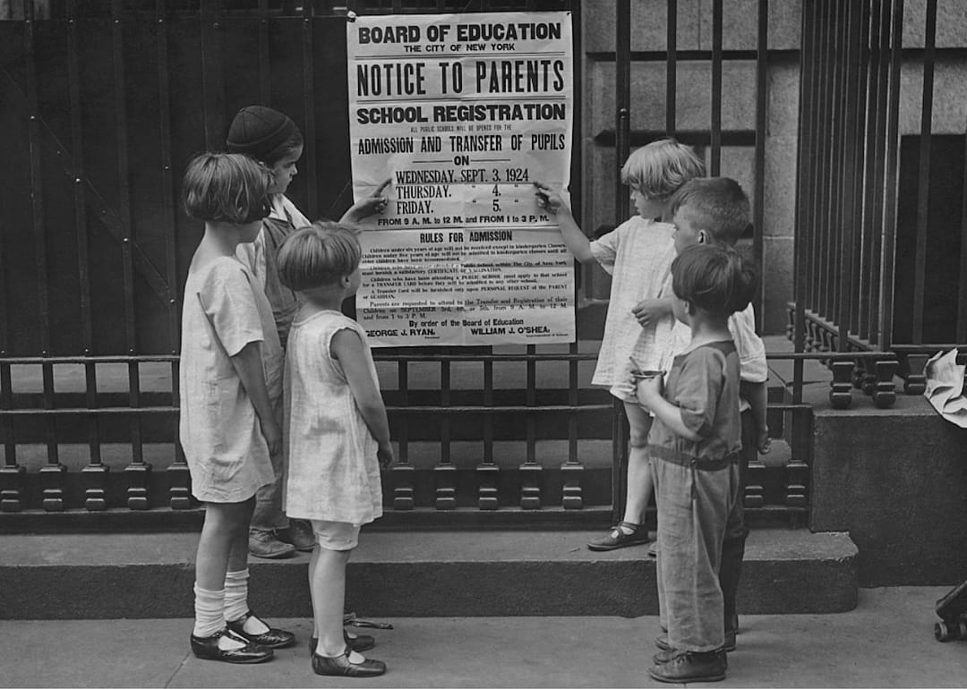 1918: Universal schooling