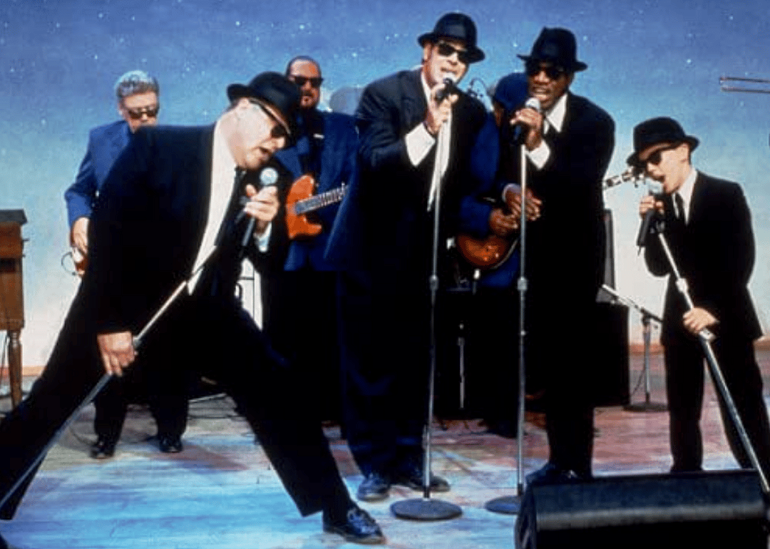 Dan Aykroyd and John Goodman in a scene from ‘Blue’s Brothers 2000.’
