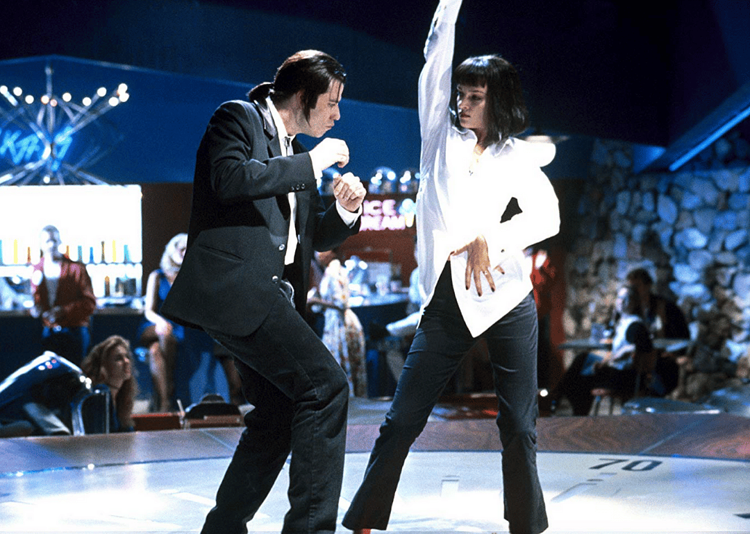 Uma Thurman and John Travolta in a scene from Pulp Fiction