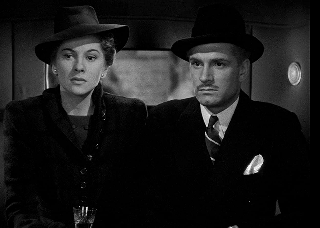 Joan Fontaine and Laurence Olivier in ‘Rebecca’.