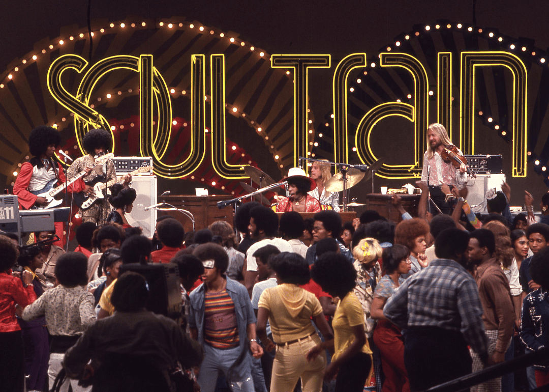 Sly and the Family Stone perform on the TV Show ‘Soul Train’.