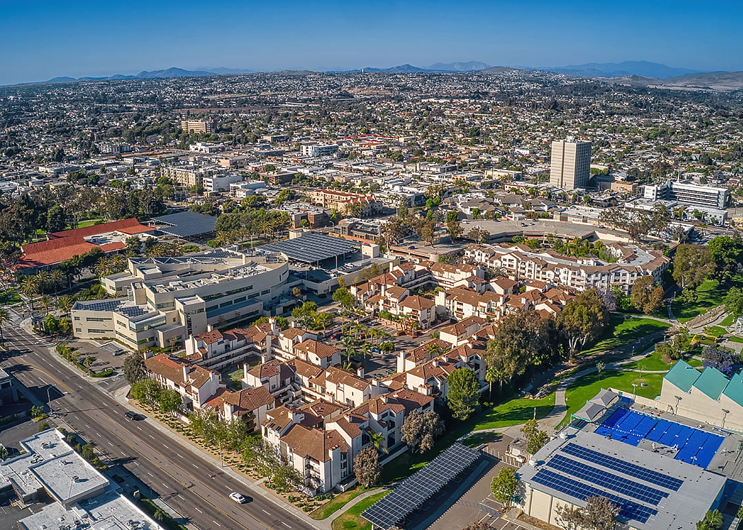 Aerial view of Chula Vista.
