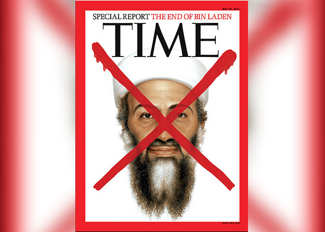 2011: Time cover featured Osama bin Laden with red X over his face