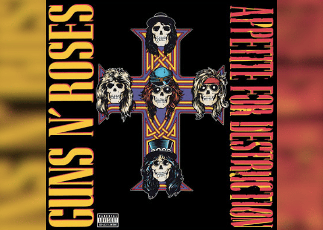 The cover of the "Appetite for Destruction" album.
