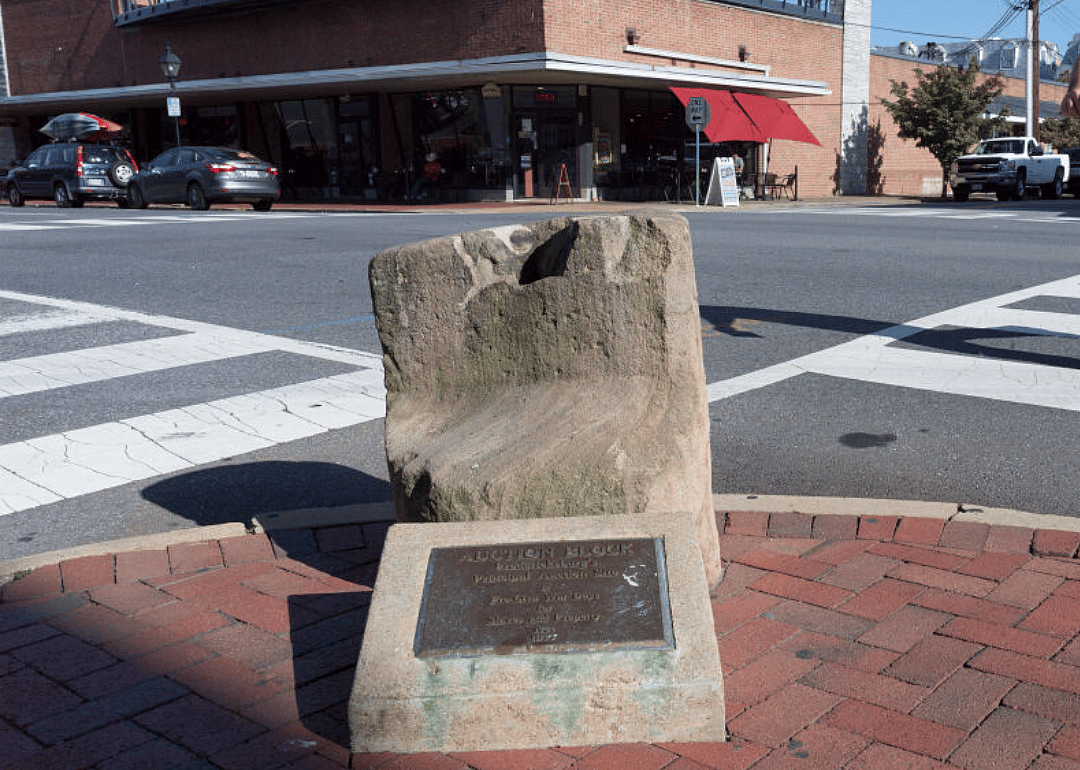 June 5: Slave auction block monument removed in Fredericksburg, Virginia