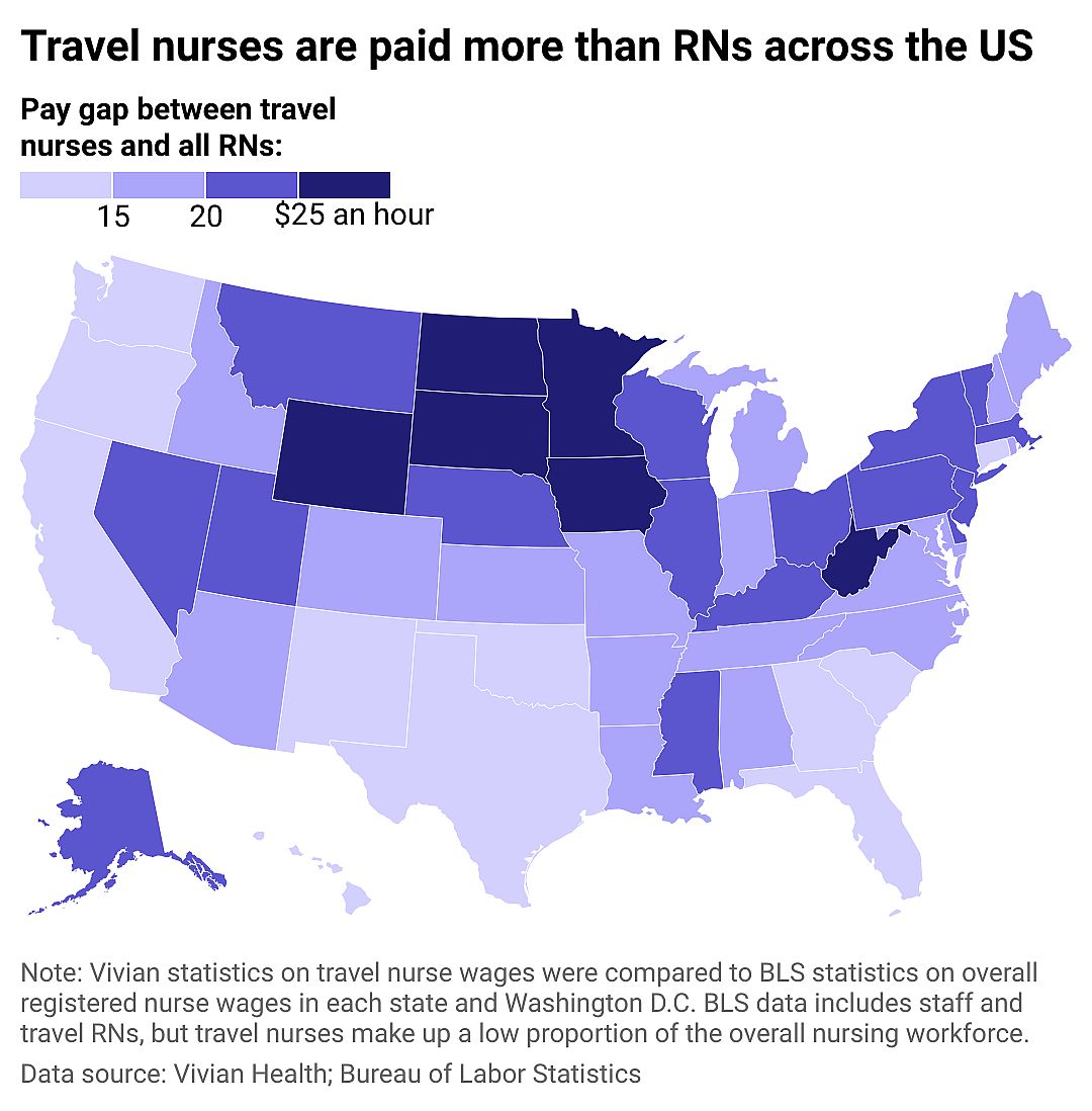 How California travel nurse compensation measures up