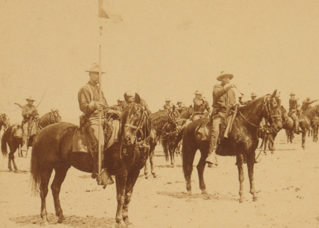 1898: Black Cavalry marching