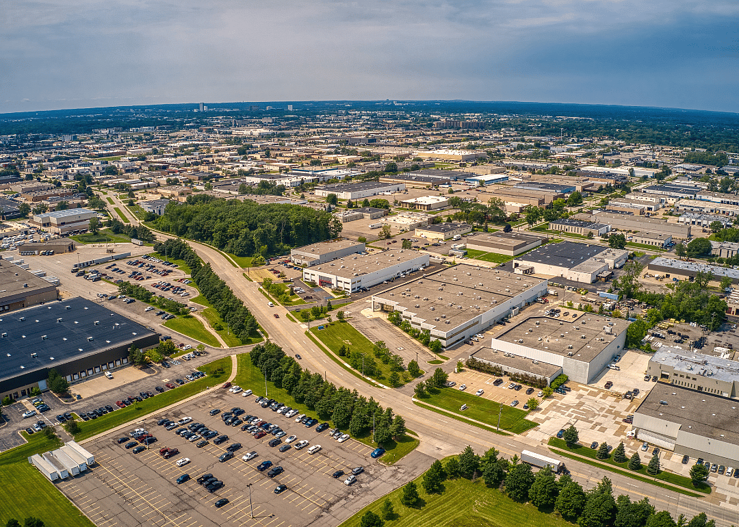 An aerial view of Warren.