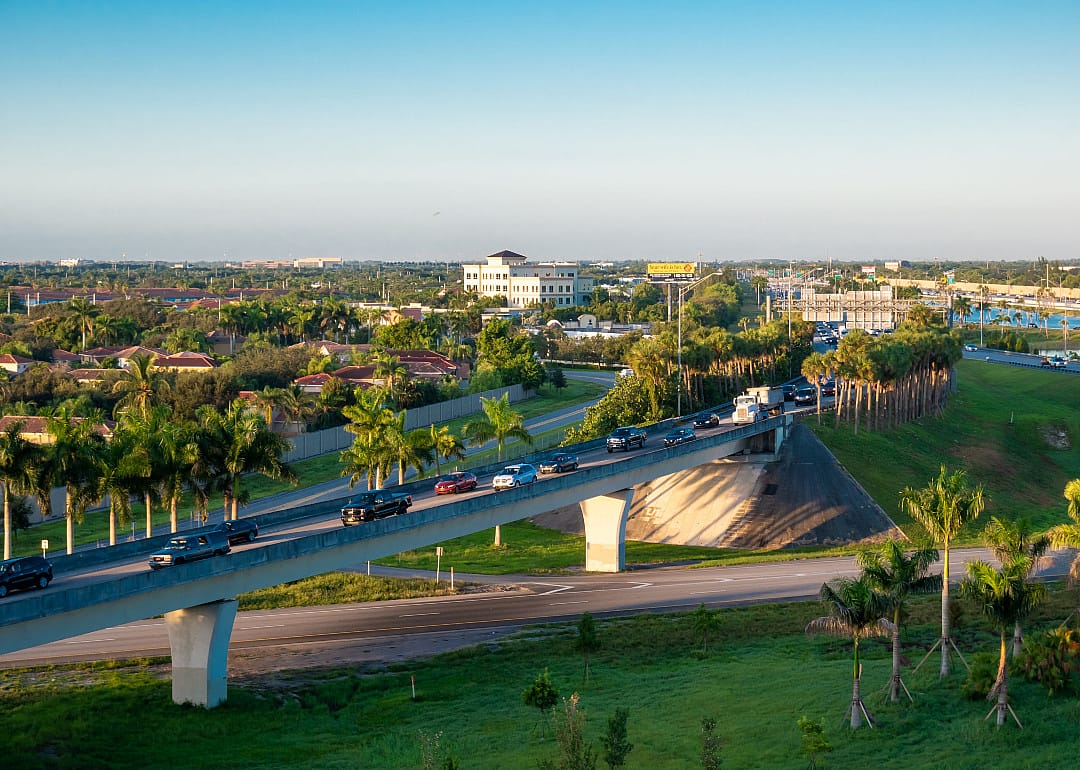 An aerial view of Sunrise.