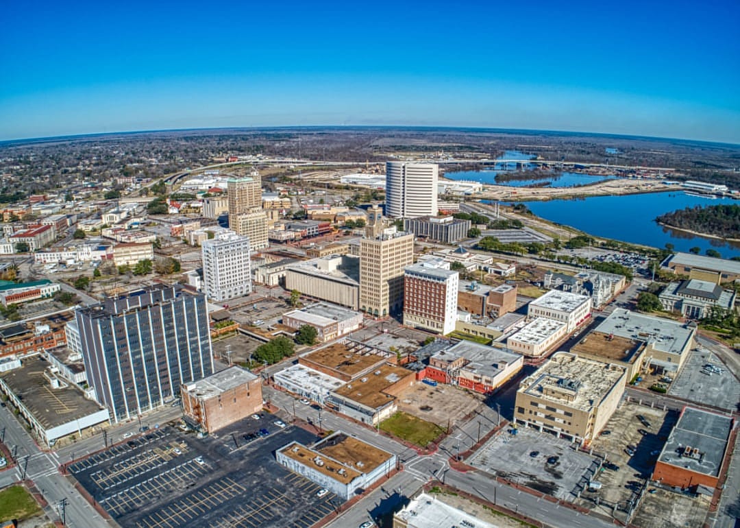 An aerial view of Beaumont.