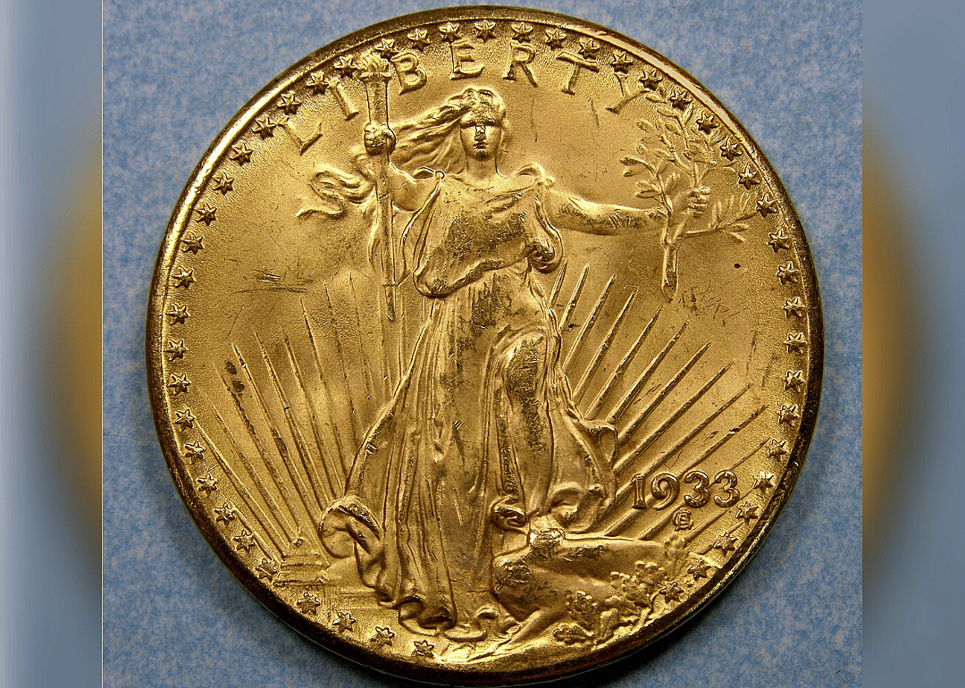 A gold U.S. coin minted in 1933.