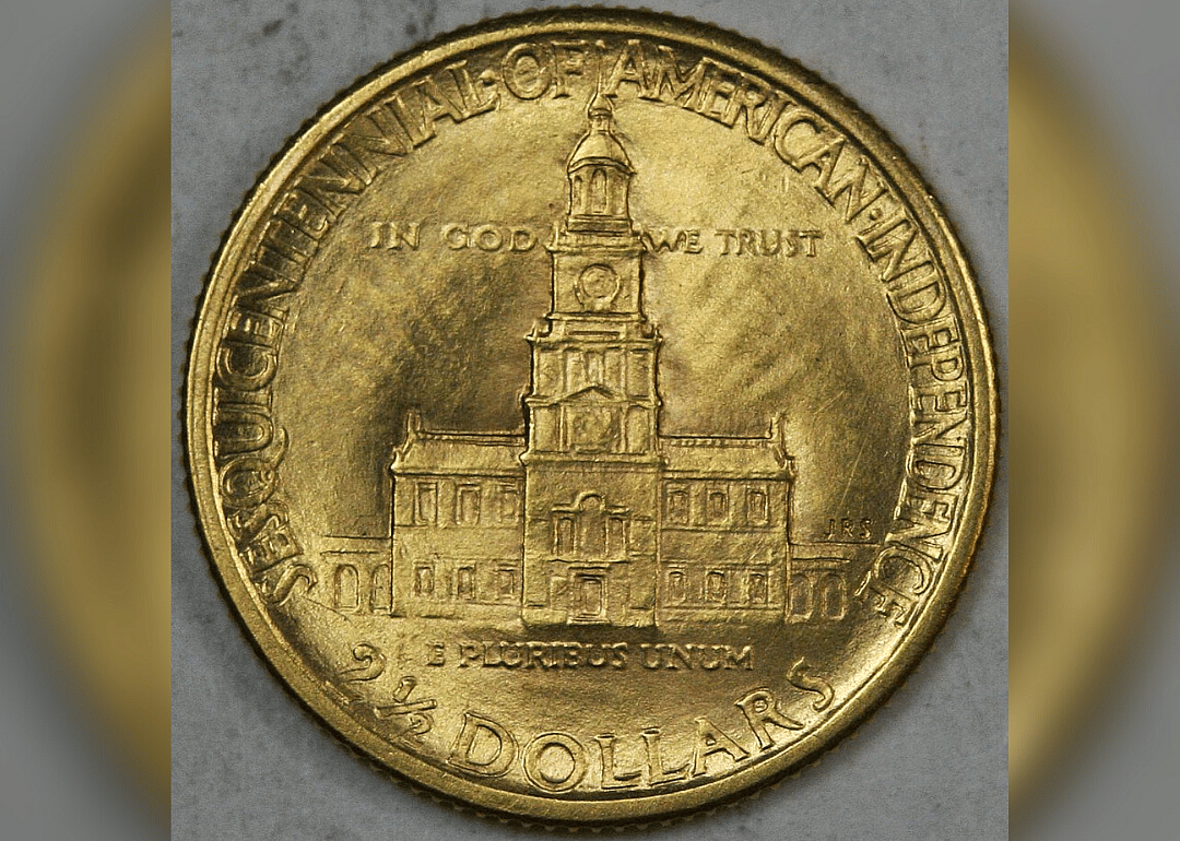 The gold Quarter Eagle was produced in 1926 to celebrate the country's sesquicentennial.